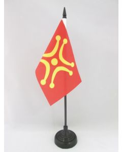 DRAPEAU DE TABLE CANTABRIE INDÉPENDENTISTE 15x10cm - PETIT DRAPEAUX DE BUREAU RÉGIONALISTE LABARO CANTABRIA 10 x 15 cm