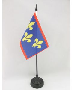 DRAPEAU DE TABLE PROVINCE DU BERRY 15x10cm - PETIT DRAPEAUX DE BUREAU BERRI - FRANCE 10 x 15 cm