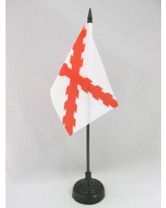 DRAPEAU DE TABLE DUCHÉ DE BOURGOGNE 15x10cm - PETIT DRAPEAUX DE BUREAU CROIX BOURGUIGNONNE 10 x 15 cm