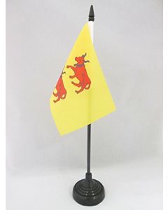 DRAPEAU DE TABLE PROVINCE DU BÉARN 15x10cm - PETIT DRAPEAUX DE BUREAU PYRÉNÉES-ATLANTIQUES - FRANCE 10 x 15 cm