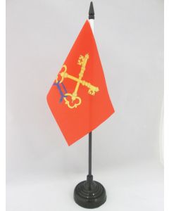 DRAPEAU DE TABLE COMTAT VENAISSIN 15x10cm - PETIT DRAPEAUX DE BUREAU PROVINCE FRANCE - VAUCLUSE 10 x 15 cm