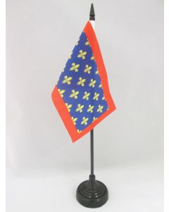 DRAPEAU DE TABLE COMTÉ DU MAINE 15x10cm - PETIT DRAPEAUX DE BUREAU PROVINCE MAINE ET PERCHE - FRANCE 10 x 15 cm