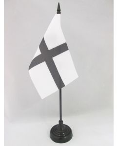 DRAPEAU DE TABLE BRETAGNE KROAZ DU 15x10cm - PETIT DRAPEAUX DE BUREAU BRETON - CROIX BRETONNE 10 x 15 cm