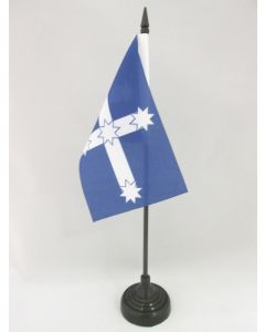 DRAPEAU DE TABLE EUREKA 15x10cm - PETIT DRAPEAUX DE BUREAU VICTORIA - AUSTRALIE 10 x 15 cm
