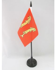 DRAPEAU DE TABLE PRINCIPAUTÉ DE MONTBÉLIARD 15x10cm - PETIT DRAPEAUX DE BUREAU DE MONTBÉLIARD 10 x 15 cm