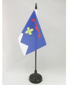 DRAPEAU DE TABLE ALPES-DE-HAUTE-PROVENCE 15x10cm - PETIT DRAPEAUX DE BUREAU DÉPARTEMENT FRANÇAIS - PACA 10 x 15 cm