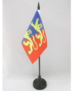 DRAPEAU DE TABLE MANCHE 15x10cm - PETIT DRAPEAUX DE BUREAU DÉPARTEMENT FRANÇAIS - NORMANDIE 10 x 15 cm