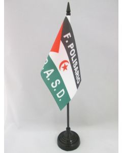 DRAPEAU DE TABLE FRENTE POLISARIO SAHARA OCCIDENTAL 15x10cm - PETIT DRAPEAUX DE BUREAU RASD SAHRAOUI 10 x 15 cm