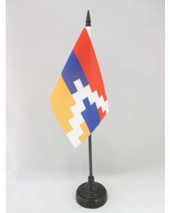 DRAPEAU DE TABLE HAUT-KARABAGH 15x10cm - PETIT DRAPEAUX DE BUREAU ARTSAKH - HAUT-KARABAKH - ARMÉNIE 10 x 15 cm