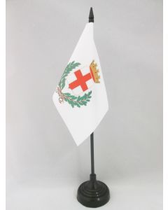 DRAPEAU DE TABLE EMBLÈME DU TIBET 15x10cm - PETIT DRAPEAUX DE BUREAU TIBÉTAIN - LION DES NEIGES 10 x 15 cm