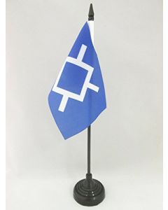 DRAPEAU DE TABLE CHEYENNES AMÉRINDIEN 15x10cm - PETIT DRAPEAUX DE BUREAU CHEYENNE - INDIEN D\'AMÉRIQUE 10 x 15 cm