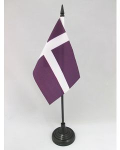 DRAPEAU DE TABLE PROTESTANTISME 15x10cm - PETIT DRAPEAUX DE BUREAU PROTESTANT - RELIGION PROTESTANTE 10 x 15 cm