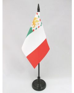 DRAPEAU DE TABLE GOUVERNEMENT DE VENISE 15x10cm - PETIT DRAPEAUX DE BUREAU RÉVOLUTIONS ITALIE DE 1848 10 x 15 cm