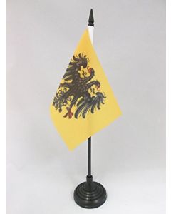 DRAPEAU DE TABLE SAINT-EMPIRE ROMAIN GERMANIQUE 962-1806 15x10cm - PETIT DRAPEAUX DE BUREAU NATION TEUTONIQUE 10 x 15 cm