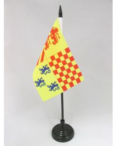 DRAPEAU DE TABLE CORRÈZE 15x10cm - PETIT DRAPEAUX DE BUREAU DÉPARTEMENT CORRÉZIEN 10 x 15 cm