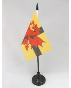 DRAPEAU DE TABLE BRETAGNE PAYS DU TRÉGOR 15x10cm - PETIT DRAPEAUX DE BUREAU BRO-DREGER 10 x 15 cm