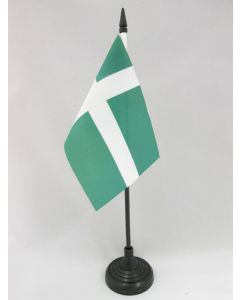 DRAPEAU DE TABLE PORTO RICO INDÉPENDANTISTE 15x10cm - PETIT DRAPEAUX DE BUREAU DU PARTI INDÉPENDANTISTE PORTORICAIN 10 x 15 cm