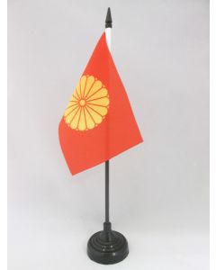 DRAPEAU DE TABLE JAPON IMPÉRIAL 15x10cm - PETIT DRAPEAUX DE BUREAU JAPONAIS 10 x 15 cm