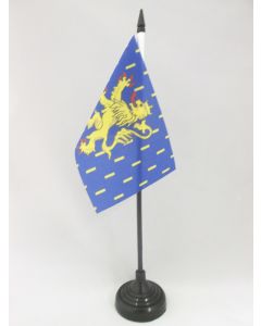 DRAPEAU DE TABLE FRANCHE-COMTÉ 15x10cm - PETIT DRAPEAUX DE BUREAU FRANC-COMTOIS - PROVINCE 10 x 15 cm