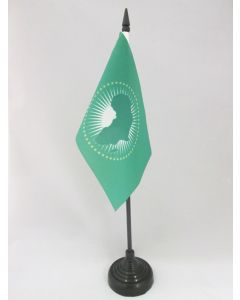 DRAPEAU DE TABLE UNION AFRICAINE 15x10cm - PETIT DRAPEAUX DE BUREAU AFRICAIN 10 x 15 cm