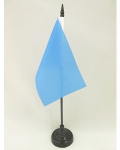 DRAPEAU DE TABLE UNICOLORE BLEU 15x10cm - PETIT DRAPEAUX DE BUREAU DE COULEUR BLEUR 10 x 15 cm
