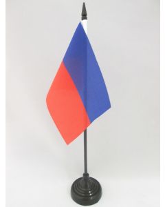 DRAPEAU DE TABLE HAÏTI CIVIL 15x10cm - PETIT DRAPEAUX DE BUREAU HAÏTIEN 10 x 15 cm