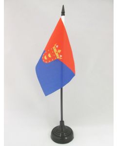 DRAPEAU DE TABLE LANZAROTE 15x10cm - PETIT DRAPEAUX DE BUREAU LANCEROTTE - LAS PALMAS - CANARIES 10 x 15 cm
