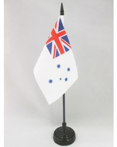 DRAPEAU DE TABLE AUSTRALIE ROYAL AUSTRALIAN NAVY 15x10cm - PETIT DRAPEAUX DE BUREAU PAVILLON MARINE ROYALE AUSTRALIENNE 10 x 15 cm