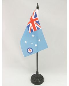 DRAPEAU DE TABLE AUSTRALIE ROYAL AIR FORCE ENSIGN 15x10cm - PETIT DRAPEAUX DE BUREAU FORCE AÉRIENNE ROYALE AUSTRALIENNE 10 x 15 cm