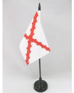 DRAPEAU DE TABLE DUCHÉ DE BOURGOGNE 15x10cm - PETIT DRAPEAUX DE BUREAU CROIX BOURGUIGNONNE 10 x 15 cm