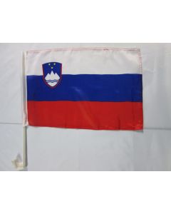 Drapeau de voiture SLOVÉNIE 45x30cm - Carflag SLOVÈNE 30 x 45 cm