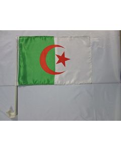 Drapeau de voiture ALGÉRIE 45x30cm - Carflag ALGÉRIEN 30 x 45 cm