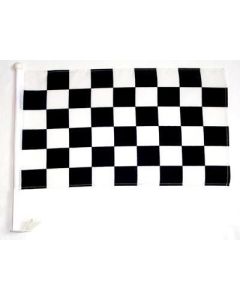 Drapeau de voiture À DAMIER NOIR ET BLANC 45x30cm - Carflag COURSE AUTOMOBILE - FORMULE 1 30 x 45 cm