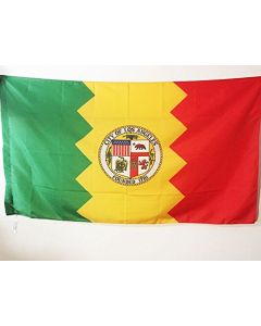 DRAPEAU LOS ANGELES 90x60cm - DRAPEAU VILLE DE LOS ANGELES - CALIFORNIE 60 x 90 cm Fourreau pour hampe