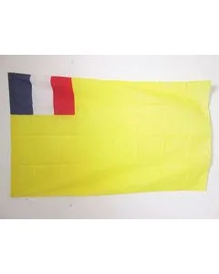 DRAPEAU INDOCHINE FRANÍ?AISE 1887-1954 90x60cm - DRAPEAU DE L\'UNION INDOCHINOISE 60 x 90 cm Fourreau pour hampe