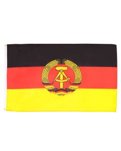 DRAPEAU ALLEMAGNE DE L\'EST 90x60cm - DRAPEAU ALLEMAND - RDA 60 x 90 cm - DRAPEAUX