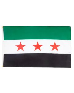 DRAPEAU SYRIE - ARMÍ?E SYRIENNE LIBRE 90x60cm - DRAPEAU SYRIEN 60 x 90 cm - DRAPEAUX