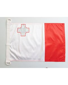 PAVILLON NAUTIQUE MALTE 45x30cm - DRAPEAU DE BATEAU MALTAIS 30 x 45 cm
