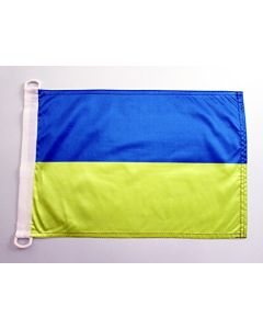 PAVILLON NAUTIQUE UKRAINE 45x30cm - DRAPEAU DE BATEAU UKRAINIEN 30 x 45 cm