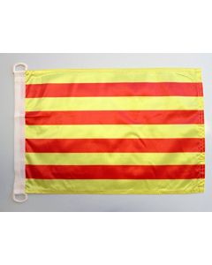 PAVILLON NAUTIQUE CATALOGNE 45x30cm - DRAPEAU DE BATEAU CATALAN 30 x 45 cm
