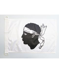 PAVILLON NAUTIQUE CORSE 45x30cm - DRAPEAU DE BATEAU CORSE - FRANCE 30 x 45 cm