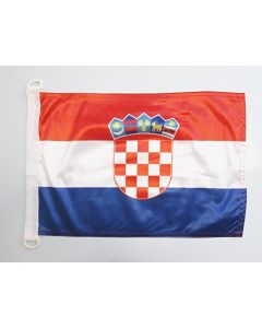 PAVILLON NAUTIQUE CROATIE 45x30cm - DRAPEAU DE BATEAU CROATE 30 x 45 cm