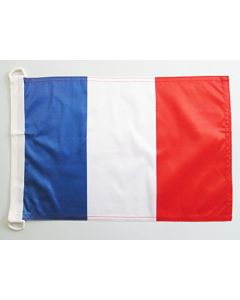 PAVILLON NAUTIQUE FRANCE 45x30cm - DRAPEAU DE BATEAU FRANÇAIS 30 x 45 cm