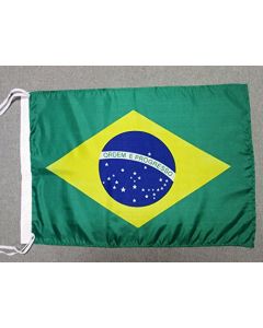 DRAPEAU BRÍ?SIL 45x30cm - PAVILLON BRÍ?SILIEN 30 x 45 cm polyester léger