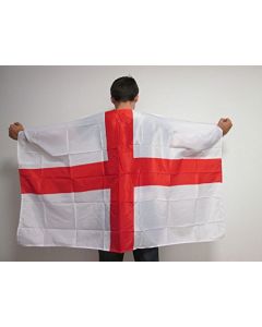 DRAPEAU CAPE ANGLETERRE 150x90cm - BODY FLAG SUPPORTER ANGLAIS 90 x 150 cm