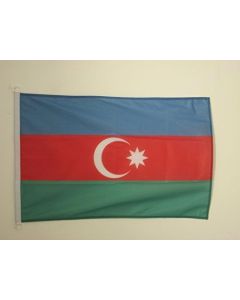 DRAPEAU AZERBAÏDJAN 90x60cm - DRAPEAU AZERBAÏDJANAIS 60 x 90 cm Spécial Extérieur - DRAPEAUX