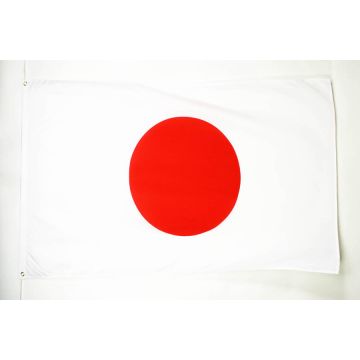 DRAPEAU JAPON 150x90cm - DRAPEAU JAPONAIS 90 x 150 cm - DRAPEAUX