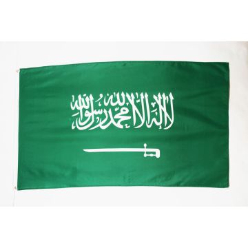 DRAPEAU ARABIE SAOUDITE 150x90cm - DRAPEAU SAOUDIEN 90 x 150 cm - DRAPEAUX