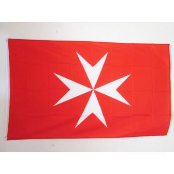 DRAPEAU ACTIVITÉS DE L?ORDRE DE MALTE 150x90cm - DRAPEAU SAINT-JEAN DE JÉRUSALEM 90 x 150 cm - DRAPEAUX