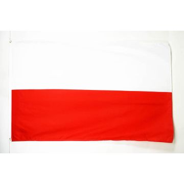 DRAPEAU POLOGNE 150x90cm - DRAPEAU POLONAIS 90 x 150 cm - DRAPEAUX